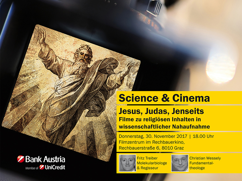 Theologe Christian Wessely unterzieht bei Science & Cinema Filmen zu religiösen Themen einer wissenschaftlichen Nahaufnahme. 