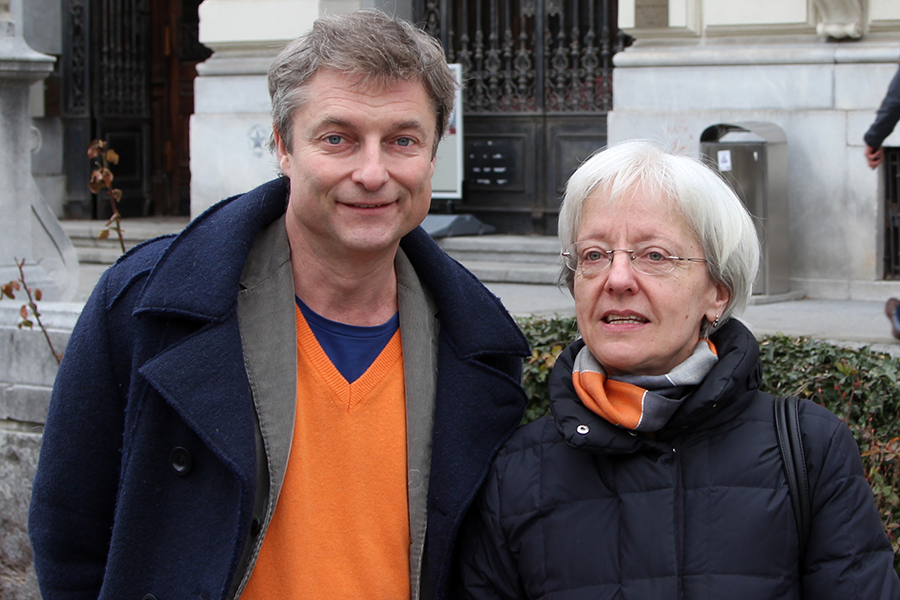 Germanistin Beatrix Müller-Kampel und Kabarettist Alfred Dorfer laden zur öffentlichen Seminarstunde. Foto: Uni Graz/Kastrun 