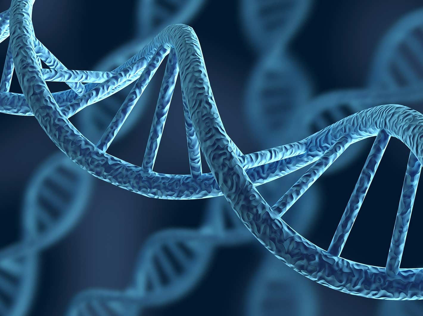 grafische Darstellung von DNA-Strängen 