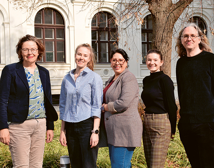 Eine Gruppe von Wissenschafter:innen an der Uni Graz. ©Uni Graz/Ulrike Freitag