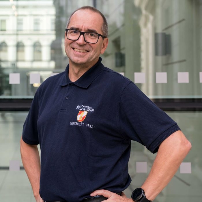 Personenfoto Walter Gössler, Freiwillige Feuerwehr Uni Graz