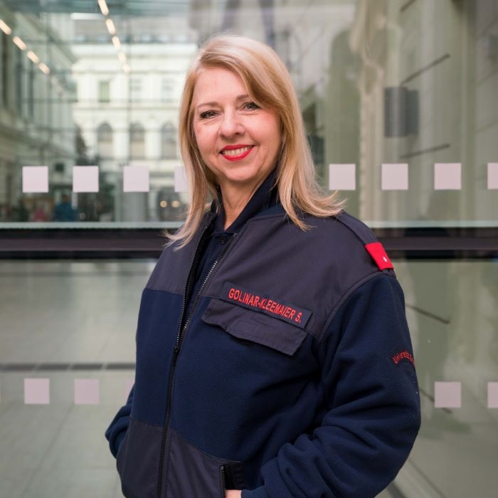 Personenfoto Sigrid Golinar-Kleemaier, Freiwillige Feuerwehr Uni Graz