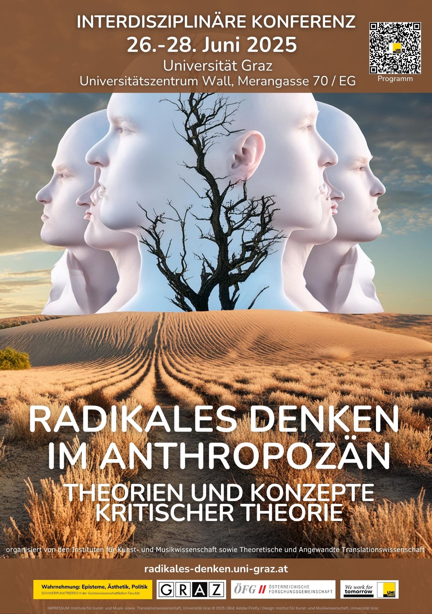 Plakat Radikales Denken im Anthropozän, Ausgabe 2025 