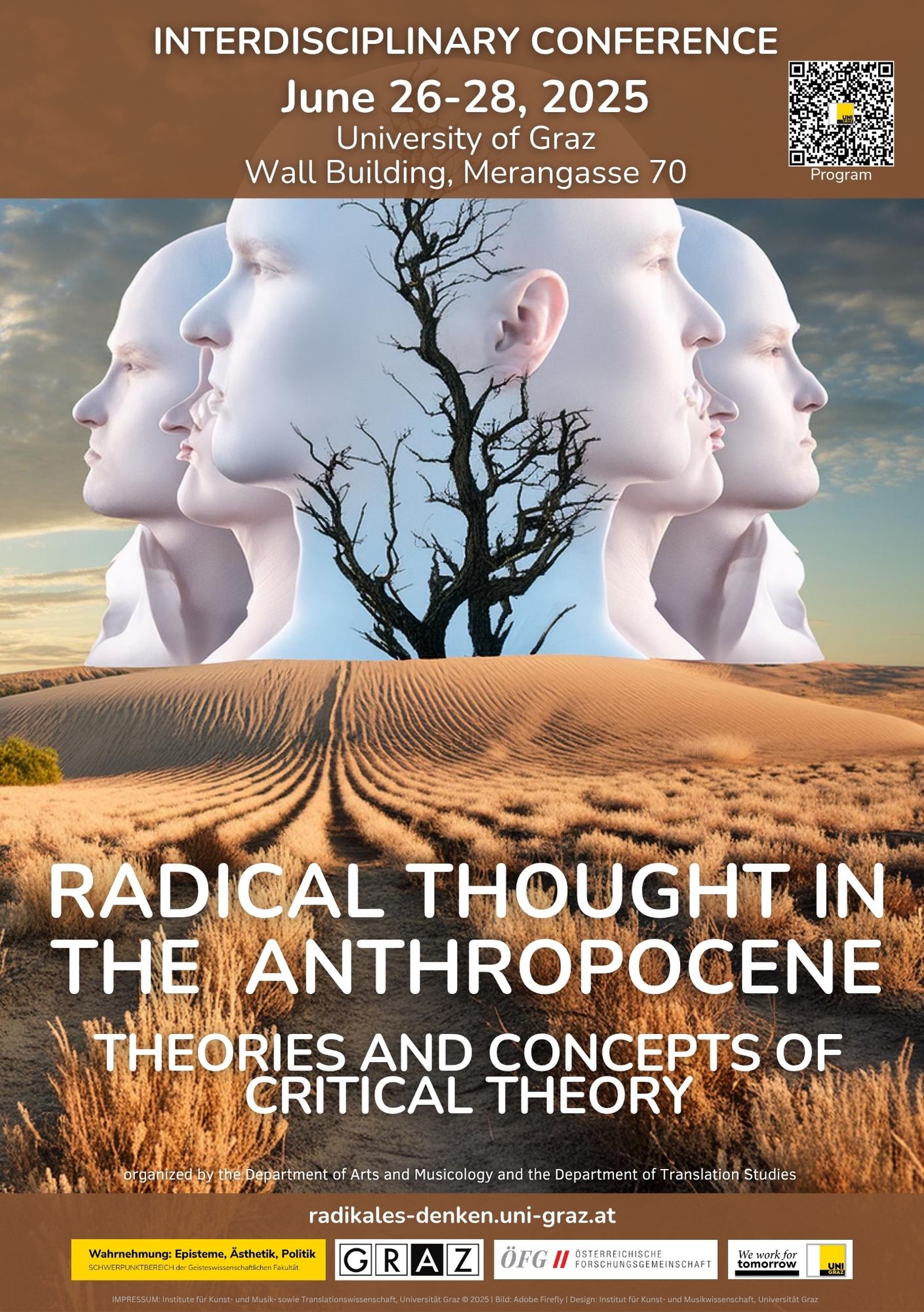 Konferenzplakat Radikales Denken im Anthropozän, Ausgabe 2025 