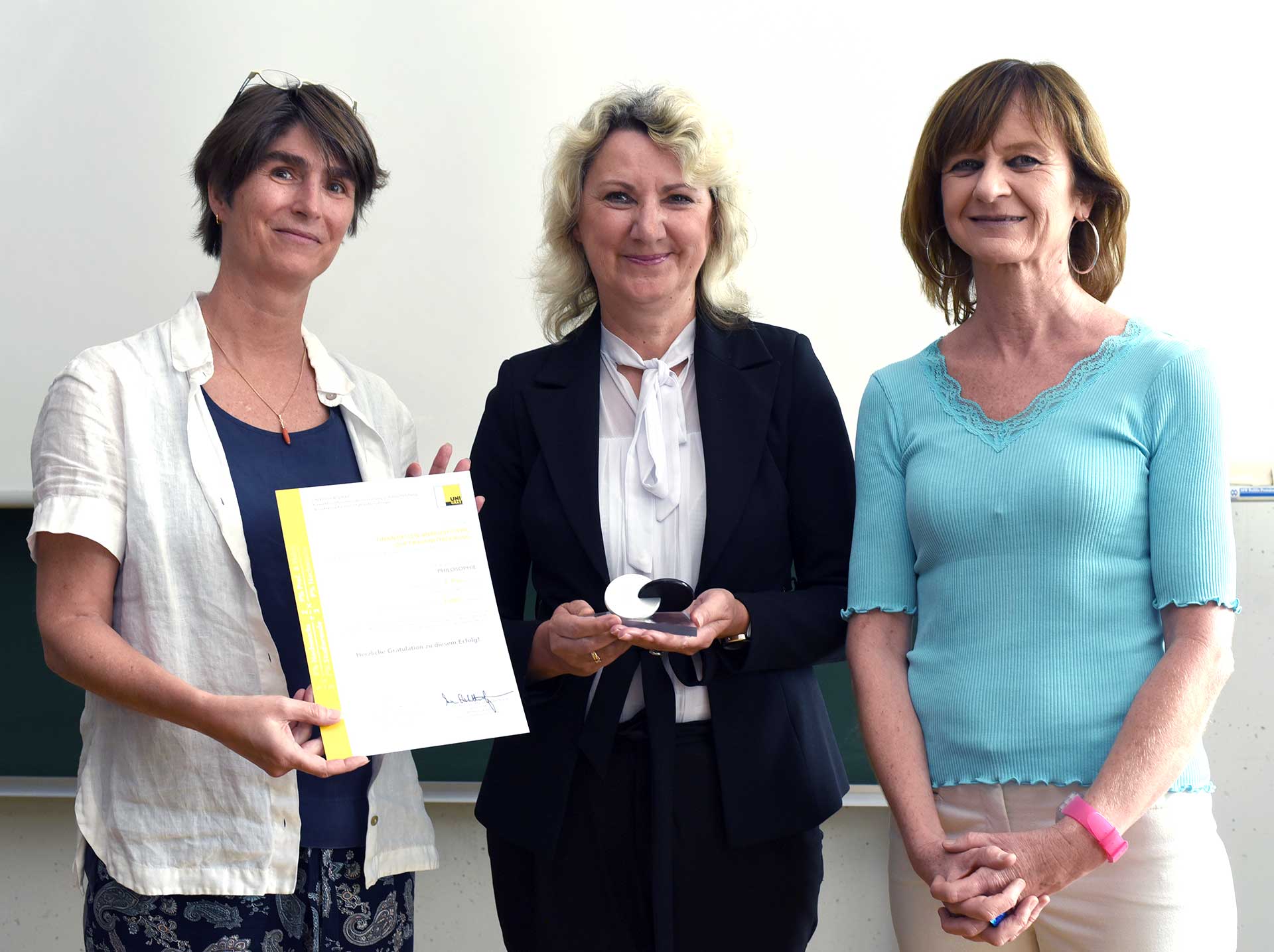 Vorsitzende des Arbeitskreises für Gleichbehandlungsfragen, Maria Elisabeth Aigner und Margit Reitbauer ©Uni Graz/Schweiger