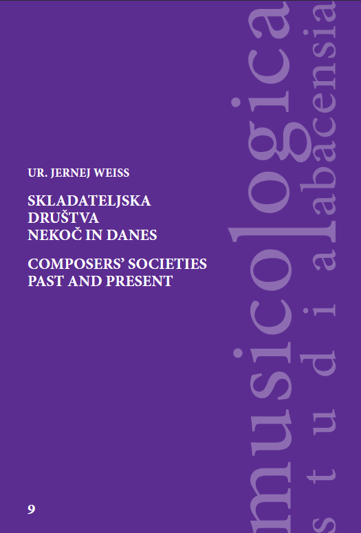 Cover des Buches Composers' Societies Past and Present 