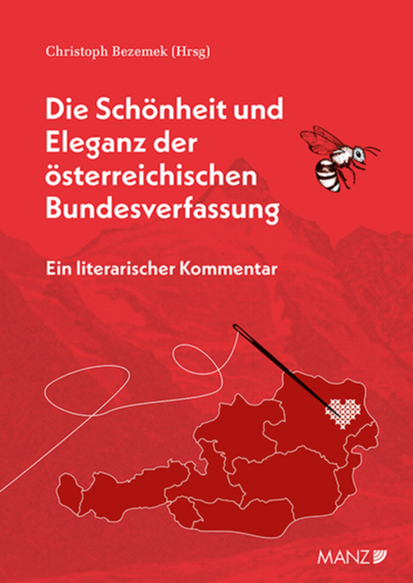 buchcover mit Österreichkarte und Biene 