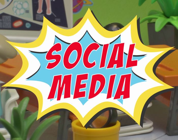 Red social media comic font ©UniGraz