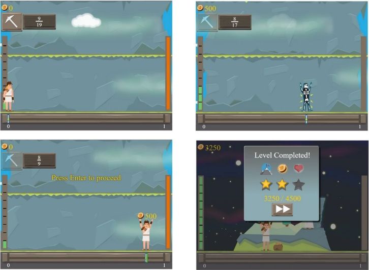 Screenshot gameplay with graphics ©UniGraz/Ninaus