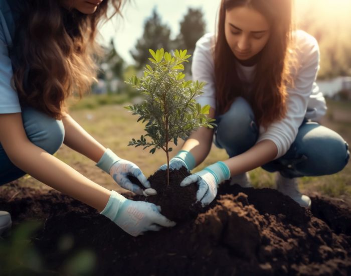 Teenagers plant trees ©AdobeStock/merklicht.de 