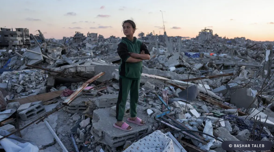 Ein Mädchen im Norden Gaza ©Bashar Taleb