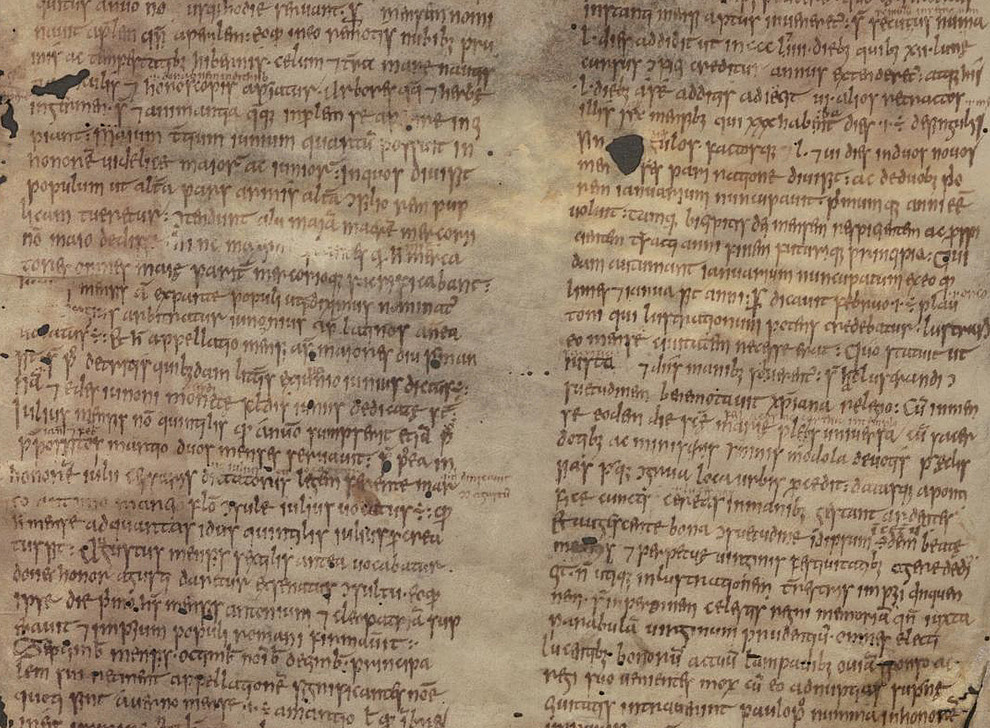 Glossed copy of Beda Venerabilis "De Temporum Ratione" from the late 8th/early 9th century, ÖNB, Codex 15298 (Olim Suppl. 2698); ©️ÖNB ©Uni Graz/ÖNB 