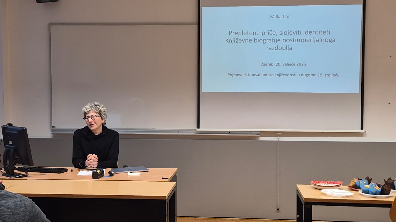 Milka Car presenting at Inaugural Workshop of the Transatlantic 19th-Century Literary Cultures Project ©POTRAND19