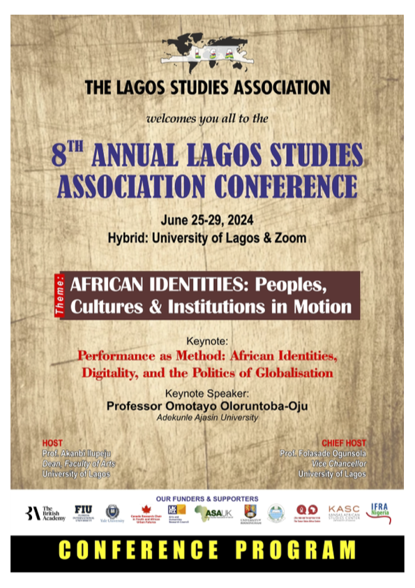 text: Lagos Studies Association Conference 2024 