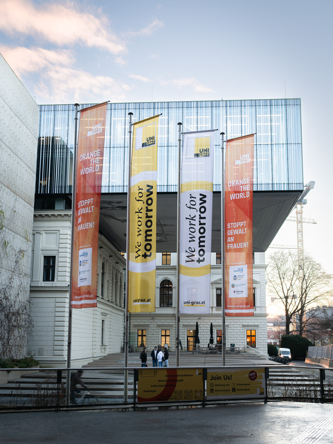 Gemeinsam in Orange ©Uni Graz/Angele