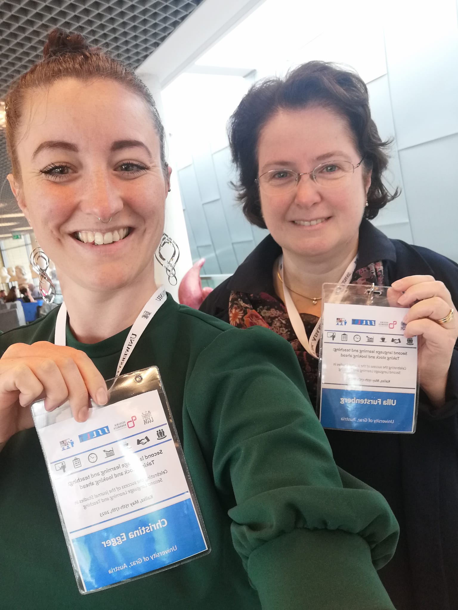 Ulla and Christina at the SSLLT 2023 