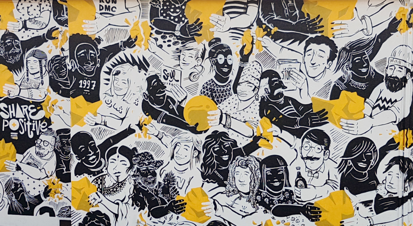 NSN street artivism drawing ©Foto: NSN997 newpolitan street artivism - https://www.nsn997.it