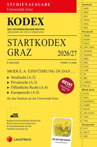 Startkodex Graz 2026/27 NEU erschienen ! 