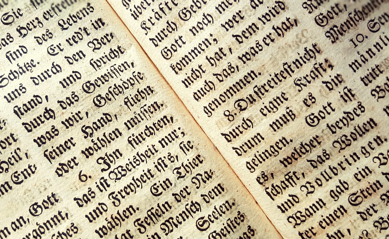 Bibel, Text ©cocoparisienne auf Pixabay