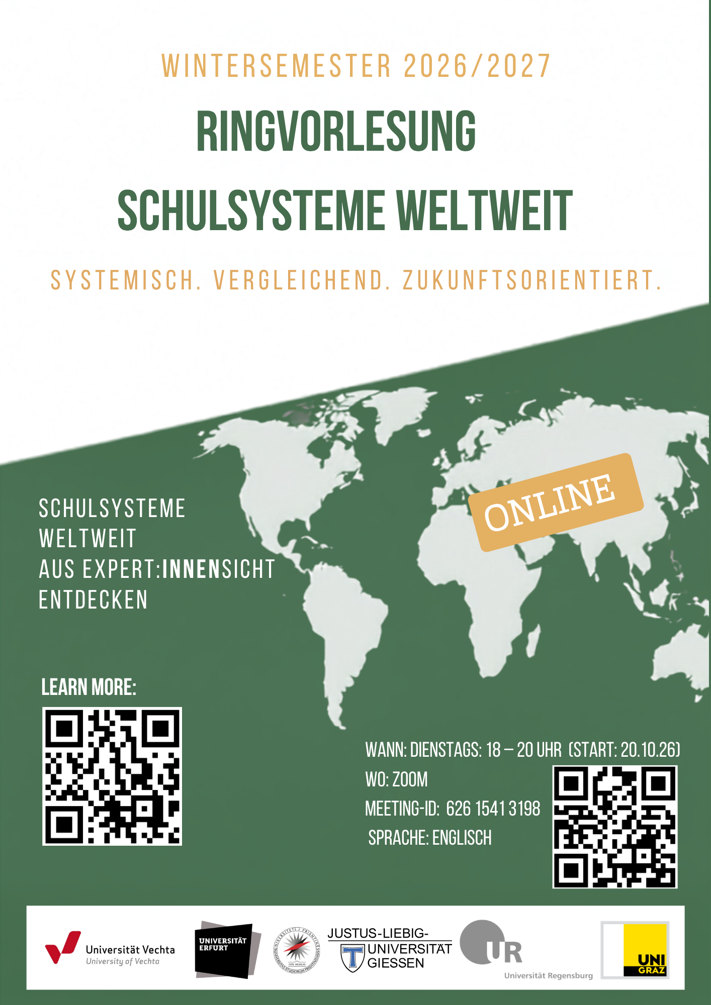 Ringvorlesung Schulsysteme weltweit 