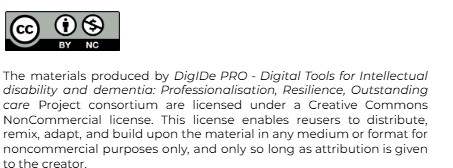 CC BY NC Lizenz Projekt DigiDe PRO 