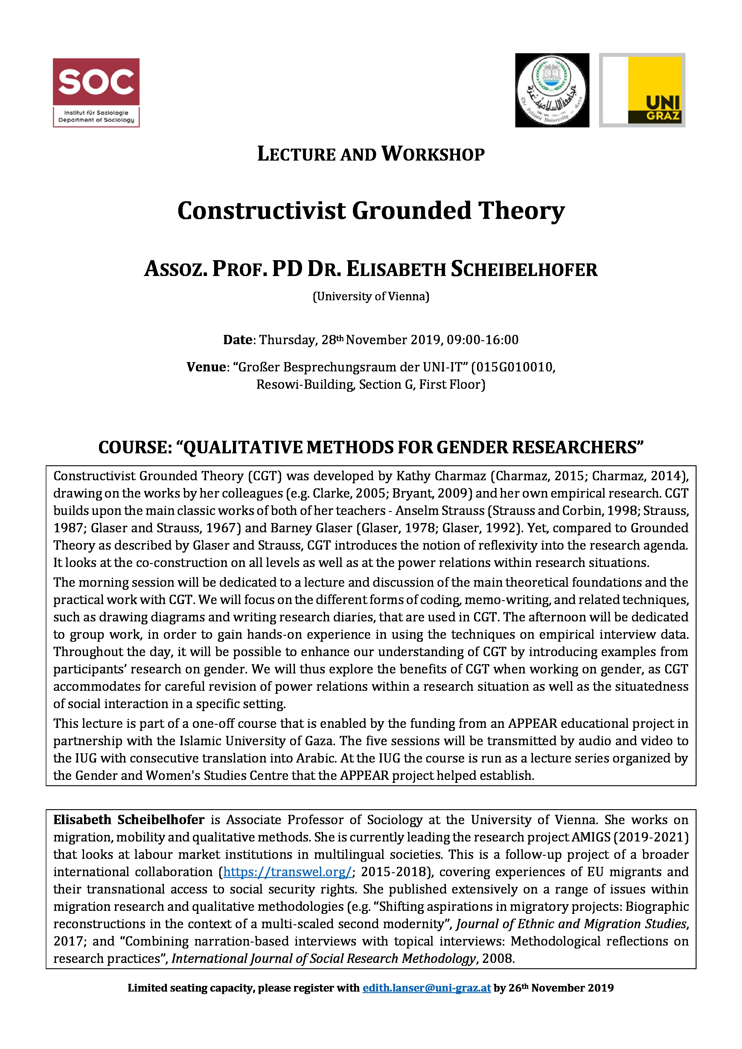 Constructivist grounded theory university of graz