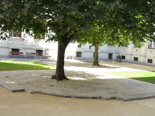 Die Innenhof-Sanierung im Hauptgebäude ist abgeschlossen 