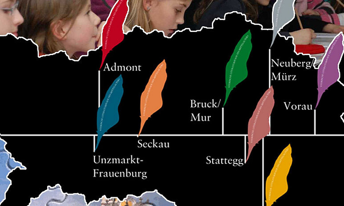 Erfolgreiches Sparkling-Science-Projekt: der Arbeitskoffer zu den Steirischen Literaturpfaden des Mittelalters
