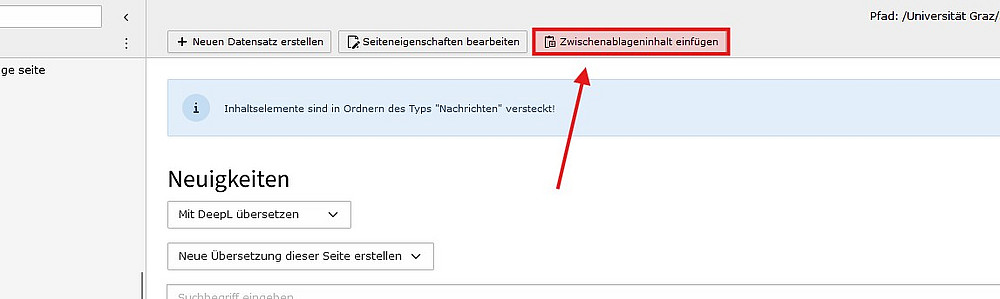 Artikel einfügen