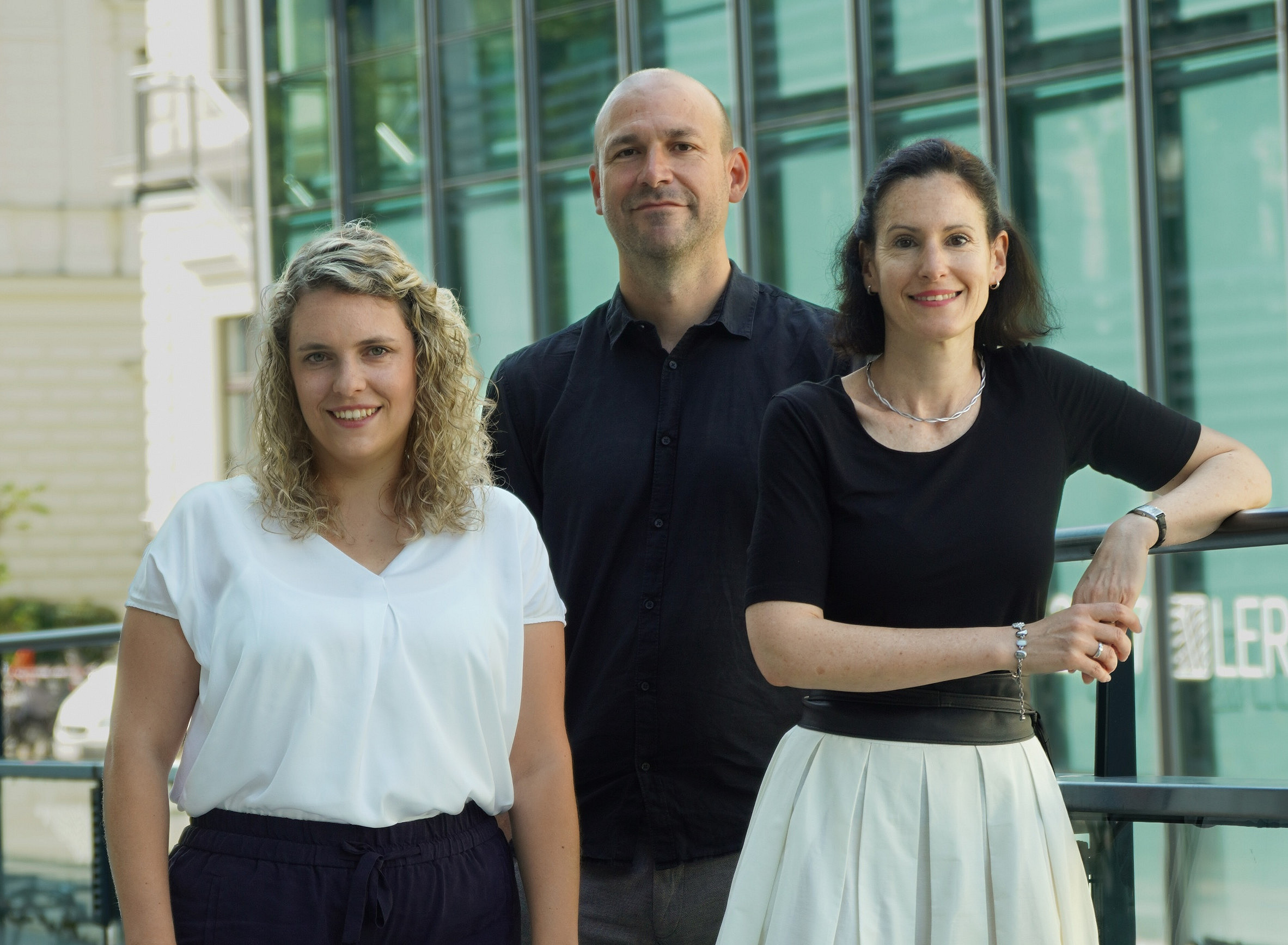 V.l.n.r.: Miriam Hofer, Maximilian Lakitsch, Marlene Peinhopf, (c) Uni Graz/Nedovic 