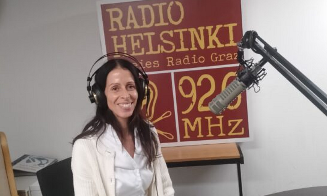 Silvia Lipp bei Radio Helsinki