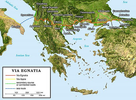 Eine Landkarte - Griechenland & Türkei ©@ privat Bojana Radovanovic