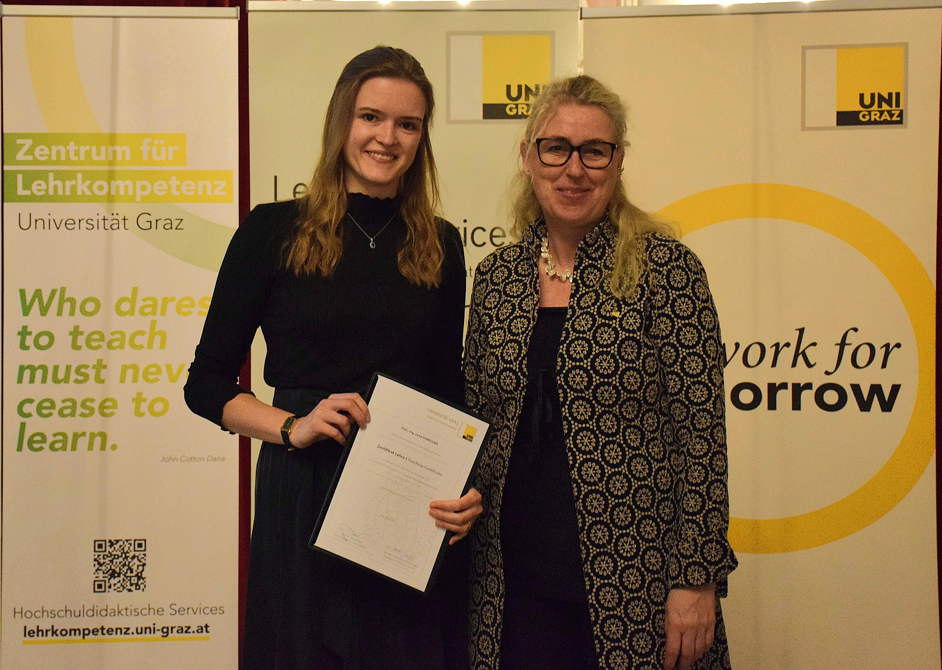 Verleihung Zertifikat Lehre 2025 