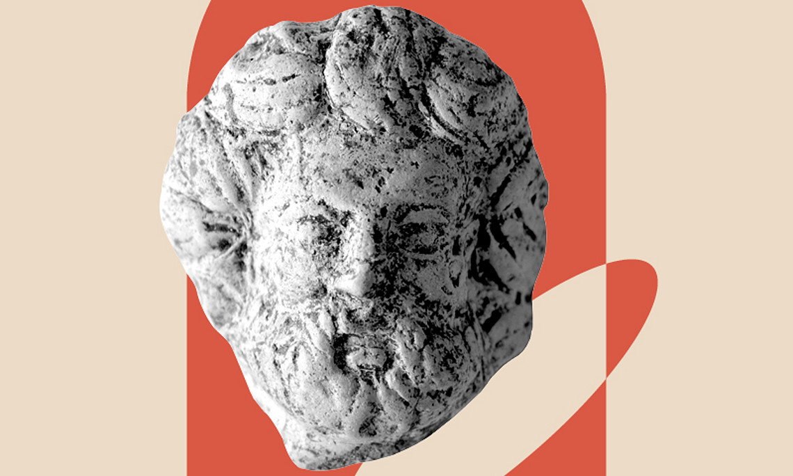 Römerkopf zur Sonderausstellung der Universitätsmuseen
