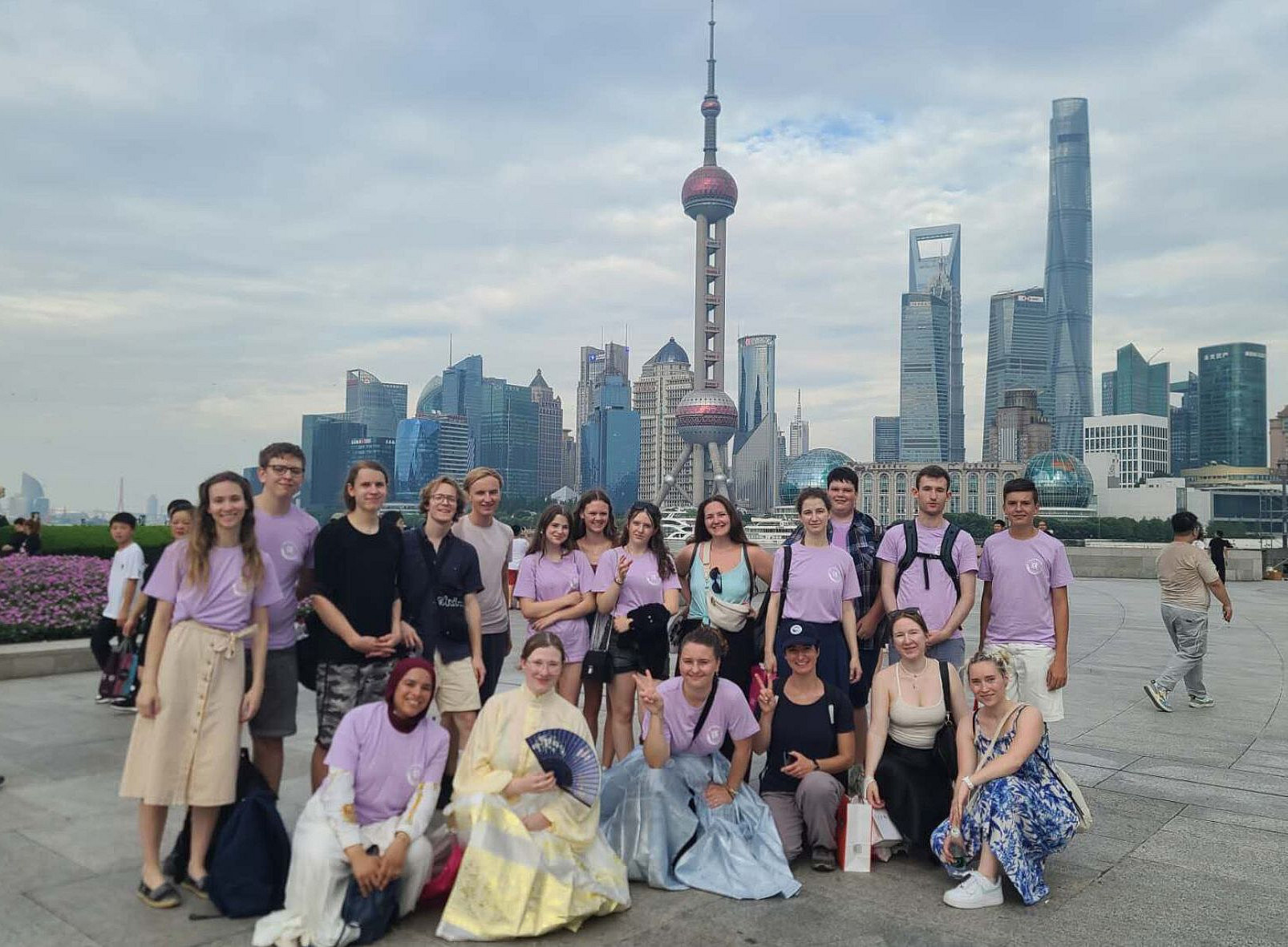 Reisegruppe in Shanghai 