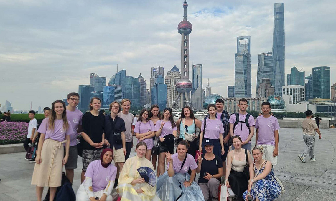 Reisegruppe in Shanghai