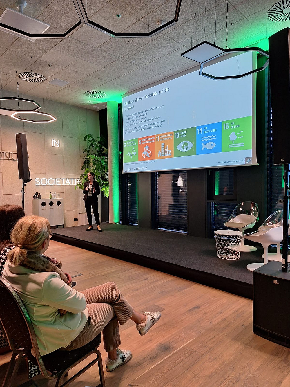 Präsentation bei der Veranstaltung 