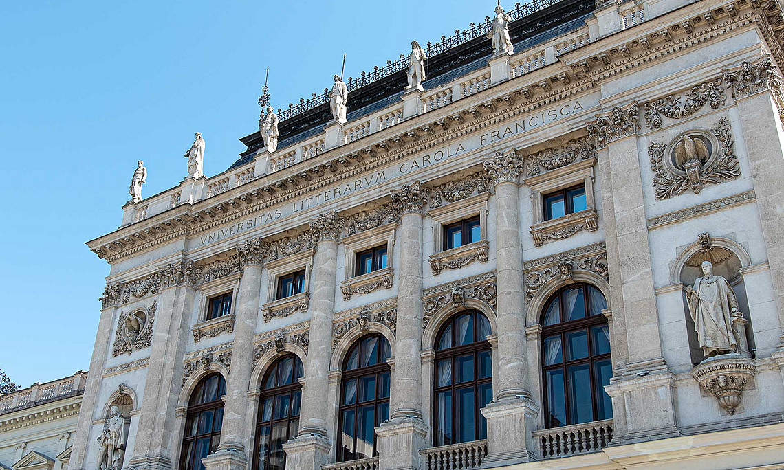 Die Aula im Hauptgebäude wird ab 16. Oktober 2023 wieder zum Hörsaal für alle. Foto: Uni Graz/Julina Raggautz