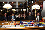 Leykam-Geschäftsführer Wolfgang Hölzl, Bibliotheksleiter Werner Schlacher, neue Verlagsleiterin Verena Reiter, Verlagsleiterin bis 2015 Andrea Penz, unipress- Geschäftsführer Armin Kolli und Vizerektor Peter Scherrer (v.l.)