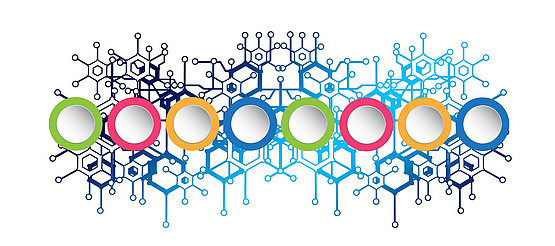 Foto pixabay.com/Geralt - bunte Kreise mit Netzwerkstellen