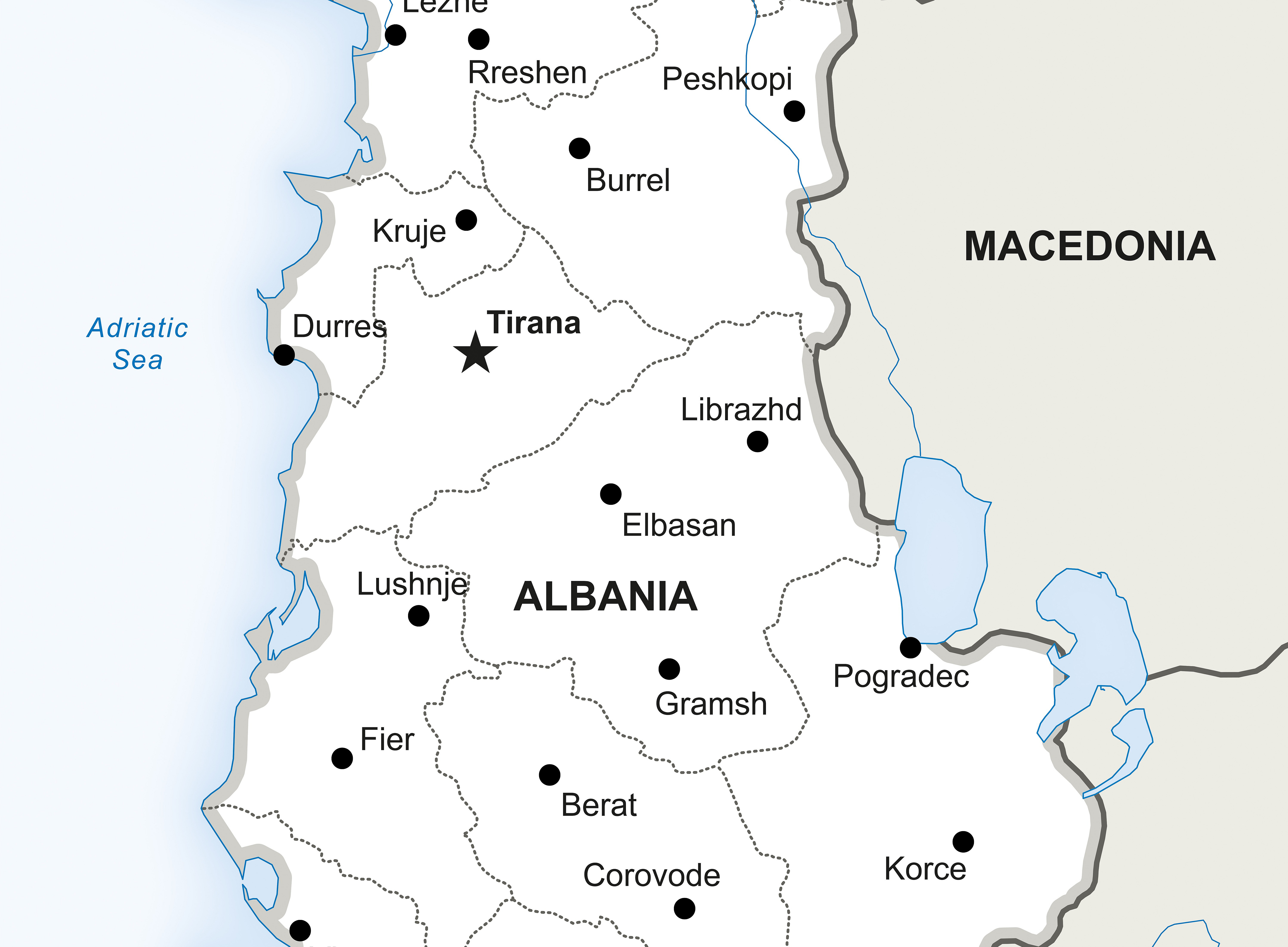Albanien Karte ©onestopmap