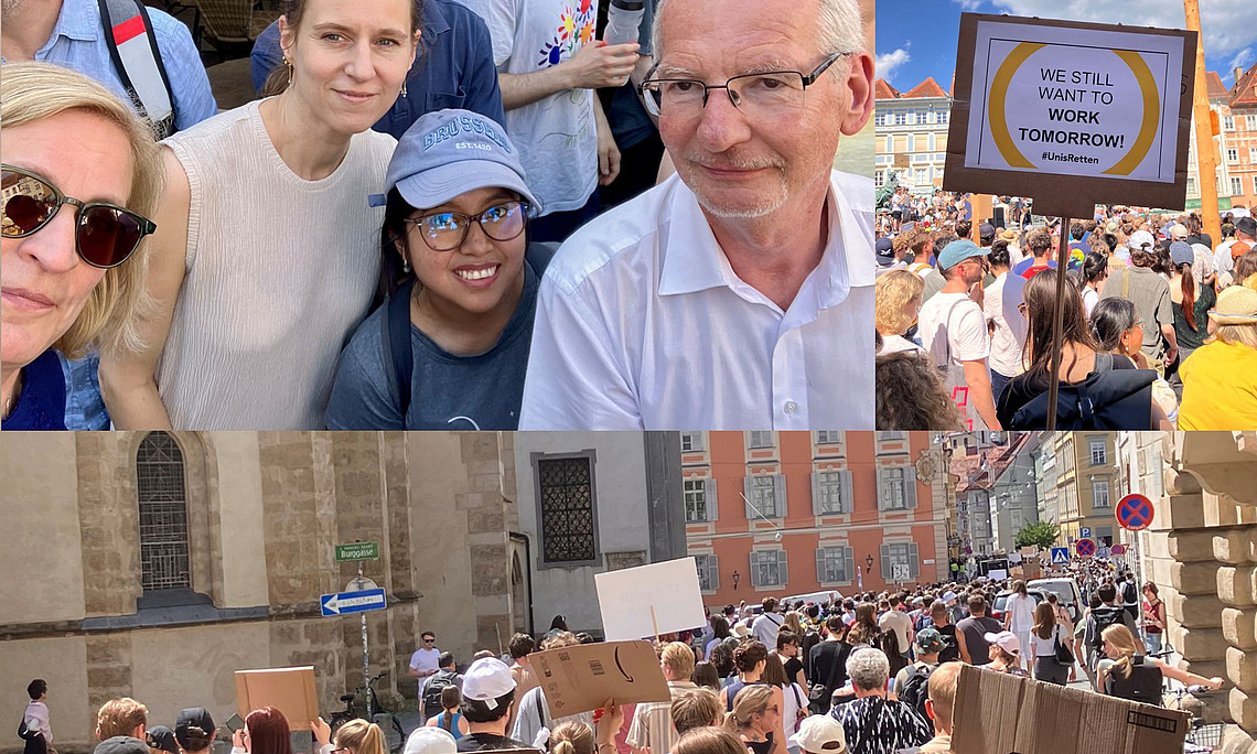 Protest gegen Budgetkürzungen