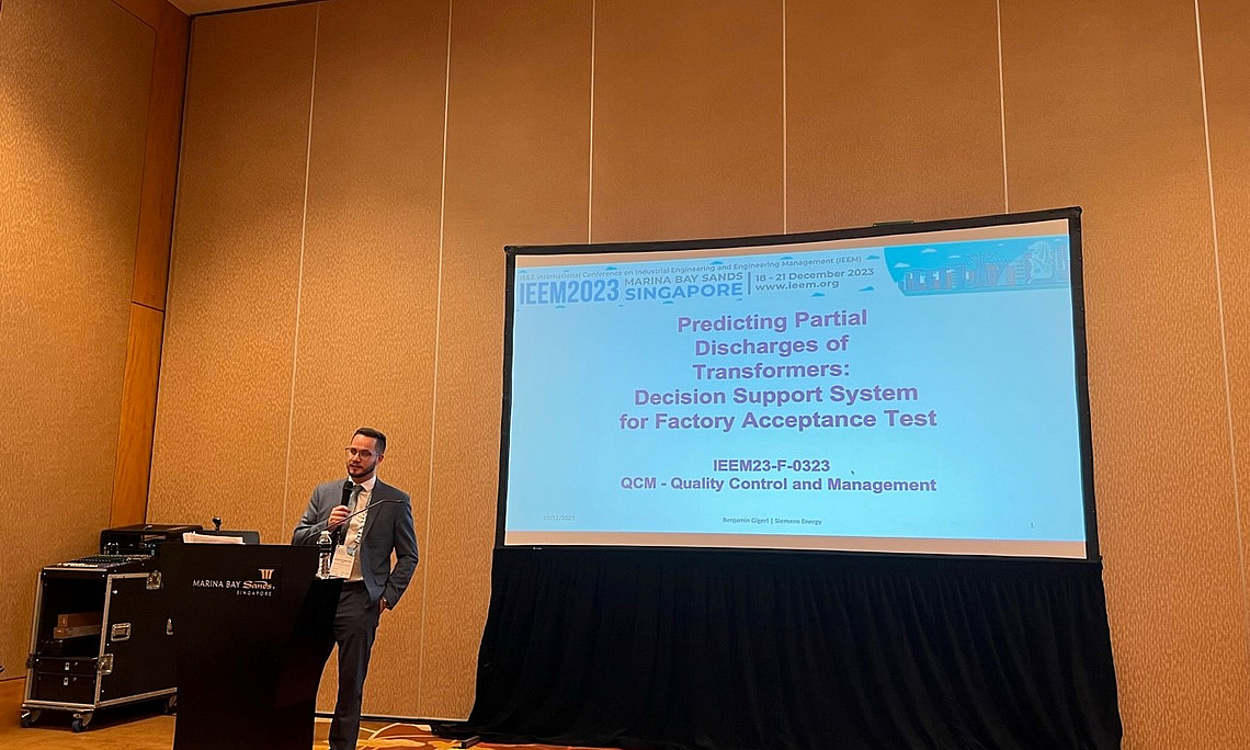 Benjamin Gigerl bei der IEEM2023