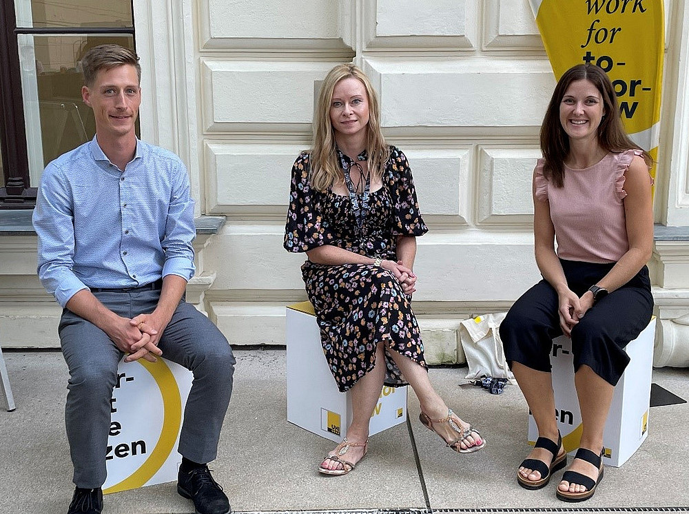 The Graz project team: Florian Lienhart, Prof. Claudia Haagen-Schützenhöfer and Angelika Bernsteiner, PhD ©Uni Graz