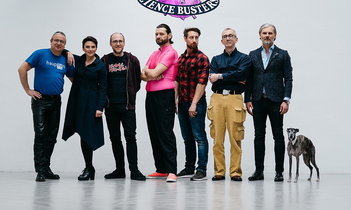 Die Science Busters erklären Wissenschaft nun aus einem Uni-Graz-Hörsaal. Foto: Ingo Pertramer