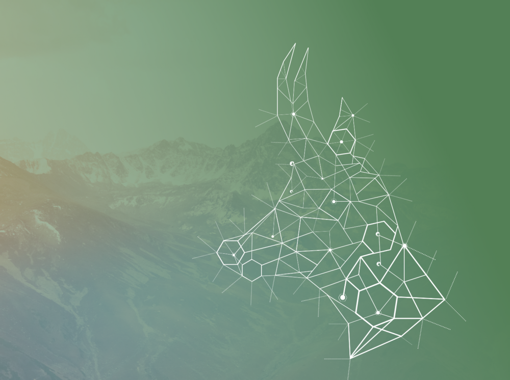 GAMS Logo auf grünem Hintergrund mit Berg ©Institut für Digitale Geisteswissenschaften
