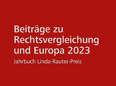 Buchcover Beiträge zu Rechtsvergleichung und Europa 2023 