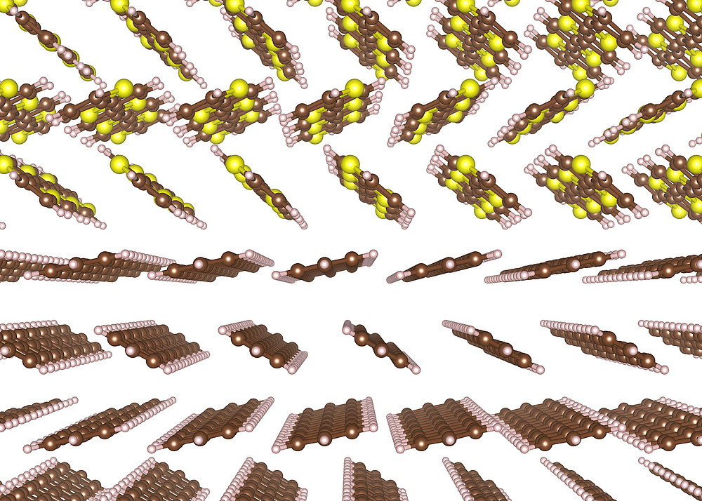 Model of an organic-organic interface ©Uni Graz/Sterrer