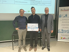 BioTechMed-Graz Direktorium mit Best Paper Award winner: Gernot Grabner