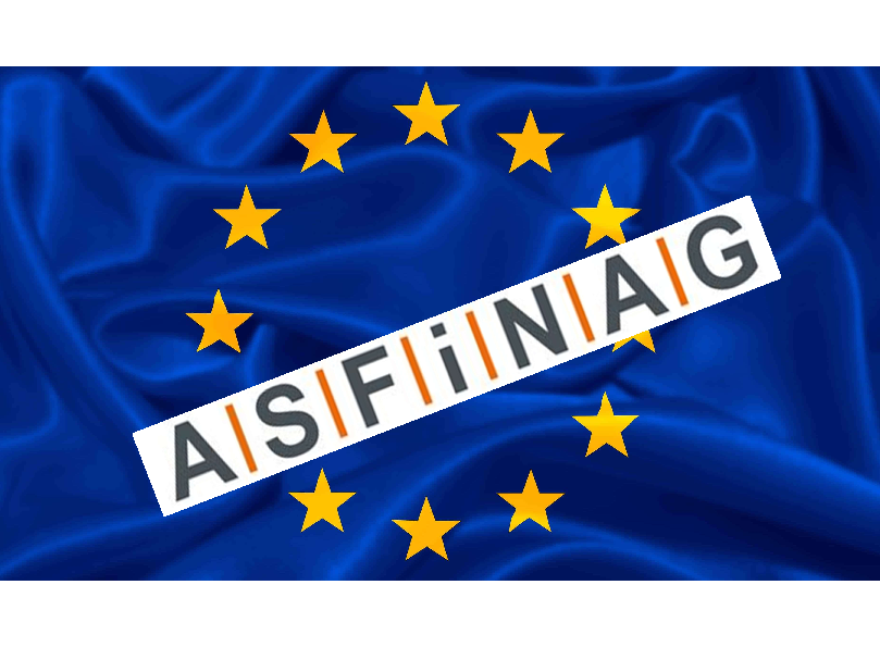 EU Fahne mit ASFINAG Schriftzug 